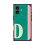 プレミアムスクエアケース with MagSafe［ オリジナル - initial color line - D green ］