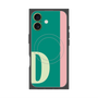 プレミアムスクエアケース with MagSafe［ オリジナル - initial color line - D green ］