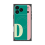 プレミアムスクエアケース with MagSafe［ オリジナル - initial color line - D green ］