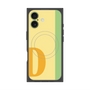 プレミアムスクエアケース with MagSafe［ オリジナル - initial color line - D yellow ］