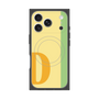 プレミアムスクエアケース with MagSafe［ オリジナル - initial color line - D yellow ］