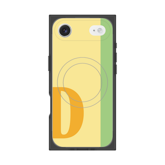 プレミアムスクエアケース with MagSafe［ オリジナル - initial color line - D yellow ］
