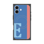 プレミアムスクエアケース with MagSafe［ オリジナル - initial color line - E blue ］