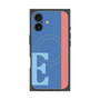 プレミアムスクエアケース with MagSafe［ オリジナル - initial color line - E blue ］
