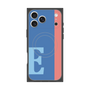 プレミアムスクエアケース with MagSafe［ オリジナル - initial color line - E blue ］