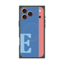 プレミアムスクエアケース with MagSafe［ オリジナル - initial color line - E blue ］