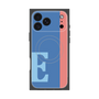 プレミアムスクエアケース with MagSafe［ オリジナル - initial color line - E blue ］