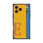 プレミアムスクエアケース with MagSafe［ オリジナル - initial color line - E orange ］