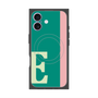 プレミアムスクエアケース with MagSafe［ オリジナル - initial color line - E green ］