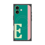 プレミアムスクエアケース with MagSafe［ オリジナル - initial color line - E green ］