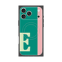 プレミアムスクエアケース with MagSafe［ オリジナル - initial color line - E green ］