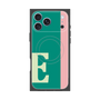 プレミアムスクエアケース with MagSafe［ オリジナル - initial color line - E green ］