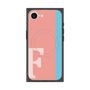 プレミアムスクエアケース with MagSafe［ オリジナル - initial color line - F pink ］