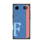 プレミアムスクエアケース with MagSafe［ オリジナル - initial color line - F blue ］