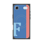 プレミアムスクエアケース with MagSafe［ オリジナル - initial color line - F blue ］
