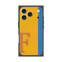 プレミアムスクエアケース with MagSafe［ オリジナル - initial color line - F orange ］