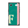 プレミアムスクエアケース with MagSafe［ オリジナル - initial color line - F green ］