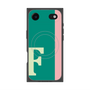 プレミアムスクエアケース with MagSafe［ オリジナル - initial color line - F green ］