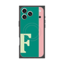 プレミアムスクエアケース with MagSafe［ オリジナル - initial color line - F green ］