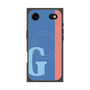 プレミアムスクエアケース with MagSafe［ オリジナル - initial color line - G blue ］
