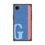 プレミアムスクエアケース with MagSafe［ オリジナル - initial color line - G blue ］