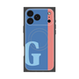 プレミアムスクエアケース with MagSafe［ オリジナル - initial color line - G blue ］