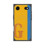 プレミアムスクエアケース with MagSafe［ オリジナル - initial color line - G orange ］