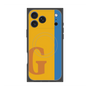 プレミアムスクエアケース with MagSafe［ オリジナル - initial color line - G orange ］