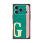 プレミアムスクエアケース with MagSafe［ オリジナル - initial color line - G green ］