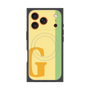 プレミアムスクエアケース with MagSafe［ オリジナル - initial color line - G yellow ］
