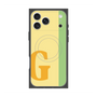 プレミアムスクエアケース with MagSafe［ オリジナル - initial color line - G yellow ］