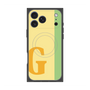 プレミアムスクエアケース with MagSafe［ オリジナル - initial color line - G yellow ］