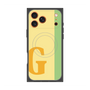 プレミアムスクエアケース with MagSafe［ オリジナル - initial color line - G yellow ］
