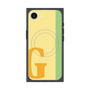 プレミアムスクエアケース with MagSafe［ オリジナル - initial color line - G yellow ］