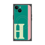 プレミアムスクエアケース with MagSafe［ オリジナル - initial color line - H green ］