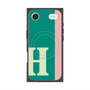 プレミアムスクエアケース with MagSafe［ オリジナル - initial color line - H green ］