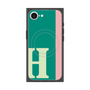 プレミアムスクエアケース with MagSafe［ オリジナル - initial color line - H green ］