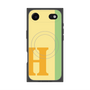プレミアムスクエアケース with MagSafe［ オリジナル - initial color line - H yellow ］