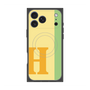 プレミアムスクエアケース with MagSafe［ オリジナル - initial color line - H yellow ］
