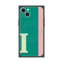 プレミアムスクエアケース with MagSafe［ オリジナル - initial color line - I green ］