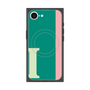 プレミアムスクエアケース with MagSafe［ オリジナル - initial color line - I green ］