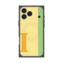 プレミアムスクエアケース with MagSafe［ オリジナル - initial color line - I yellow ］