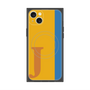 プレミアムスクエアケース with MagSafe［ オリジナル - initial color line - J orange ］