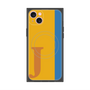 プレミアムスクエアケース with MagSafe［ オリジナル - initial color line - J orange ］