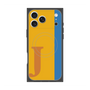 プレミアムスクエアケース with MagSafe［ オリジナル - initial color line - J orange ］