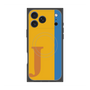 プレミアムスクエアケース with MagSafe［ オリジナル - initial color line - J orange ］