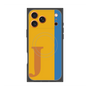 プレミアムスクエアケース with MagSafe［ オリジナル - initial color line - J orange ］