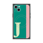 プレミアムスクエアケース with MagSafe［ オリジナル - initial color line - J green ］