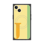 プレミアムスクエアケース with MagSafe［ オリジナル - initial color line - J yellow ］
