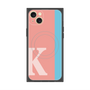 プレミアムスクエアケース with MagSafe［ オリジナル - initial color line - K pink ］
